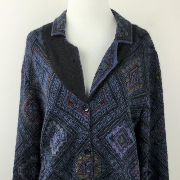 Peruvian Connection Alpaca Button Cardigan/Jacket m - Picture 2 of 8